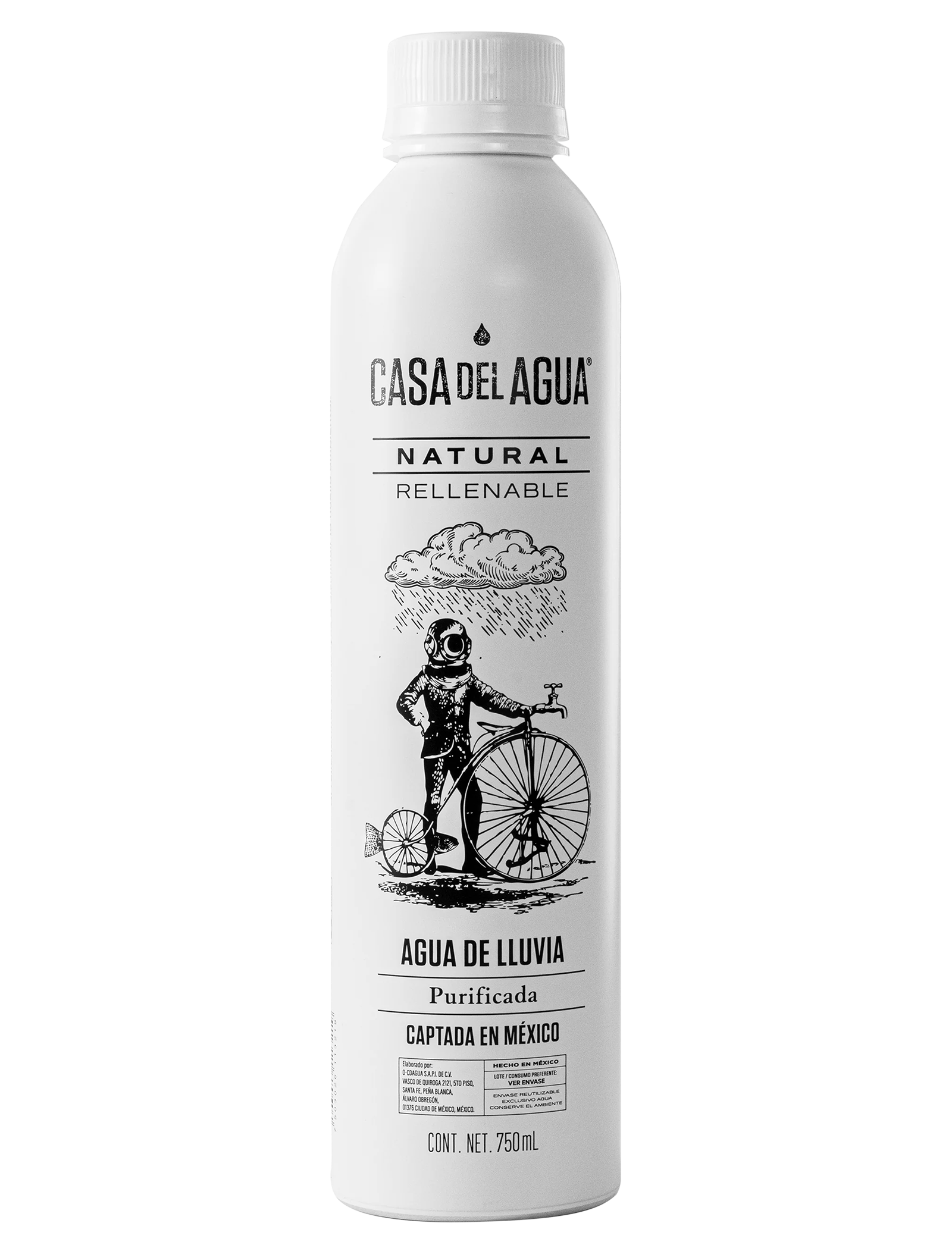 Termo de aluminio 750ml - paquete de 6 piezas