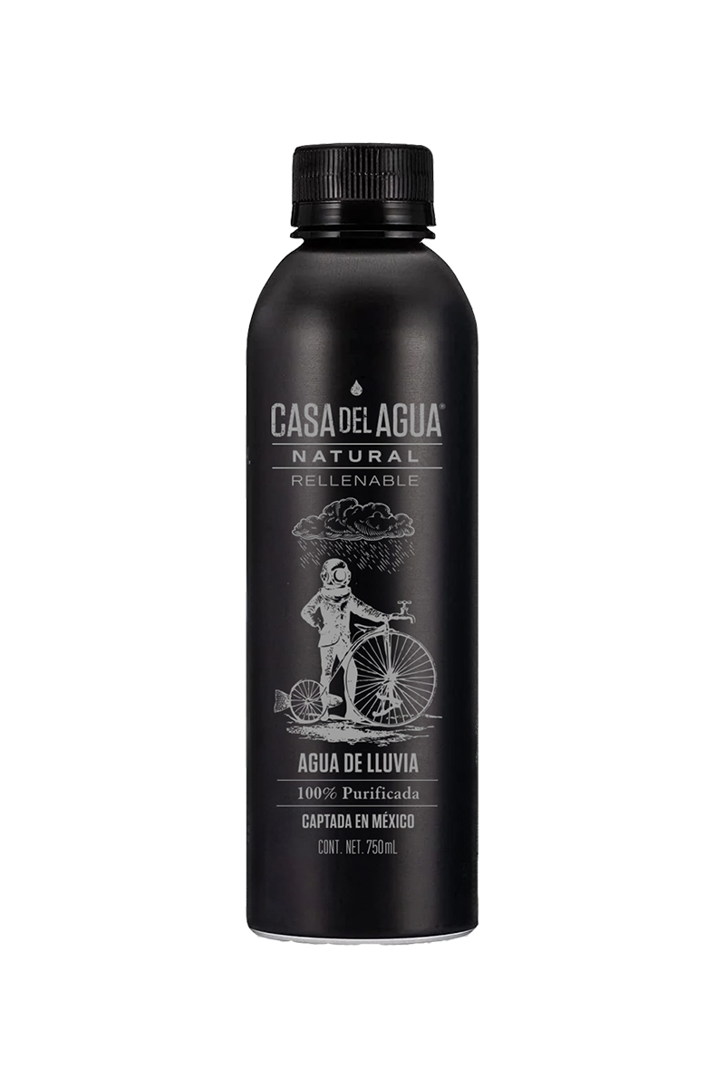 Botella de aluminio negra 750ml